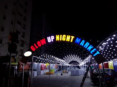 Full night market set up available