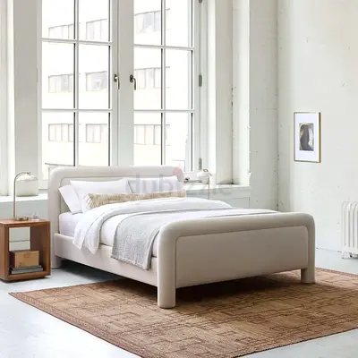 Rolled legs twin thick bed