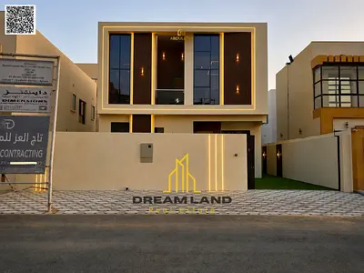 Luxury family villa for sale in Al Zahia - Ajman, modern design and spacious areas including 4 master bedrooms, a majlis and two living rooms, directl