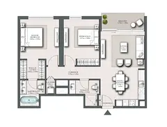 2br Sea View at Marina Shores on High Floor
