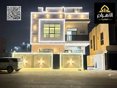 Luxury Villa for Sale in Ajman – 7 Master Bedrooms & Premium Stone Finish | Freehold – Price Includes Fees, Utilities (Water & Electricity), and A/C U