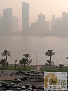 1-bedroom apartment in Al Majaz 1 with an open Corniche view, central AC and one month free. AED 28,