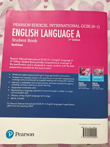 Textbook for higher class students - English Language A (2nd Edition)