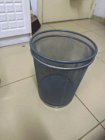 Metal Mesh Office Waste Bin - Good Condition