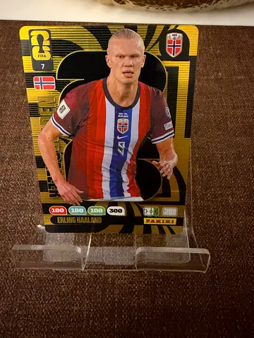 Erling Haaland Norway Golden Baller Limited Edition Football Card (Collectible)