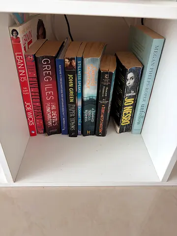Used paperback fiction and non-fiction book lot — mixed authors (John Green, Jo Nesbø, more)