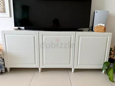 TV unit with storage cupboards