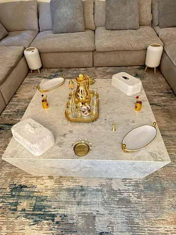 Marble Square Coffee Table Good Condition