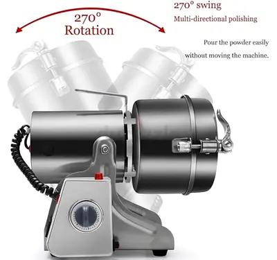 Commercial Electric Powder / Spice Grinder with 270° Rotation