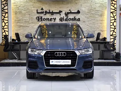 EXCELLENT DEAL for our Audi Q3 35TFSi S-Line ( 2017 Model ) in Blue Color GCC Specs