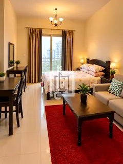 Furnished Studio | Elite Sports Residence 2 | Balcony & Pool Access