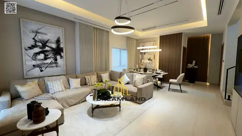 A modern villa in Al Helio, near Safir Hypermarket and the Dubai exit. It features a built-up area of 3,800 sq. ft. spanning the ground floor, first