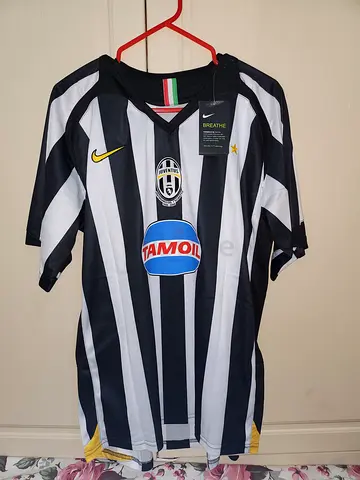 Juventus Vintage Black & White Home Football Jersey - Men’s (New with tags) Size L with Del PIERO