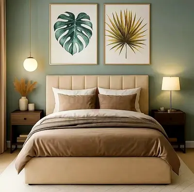 Brand new double siza velvet bed with madical mattress