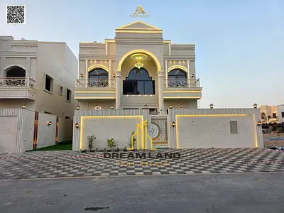 فيلا فاخرة بتصميم كلاسيكي وروف واسع وتملك حر، 6 غرف ماستر، ومواقف واسعة، سعر مميز شامل التسجيل عرض خاص للمشتري الكاش.