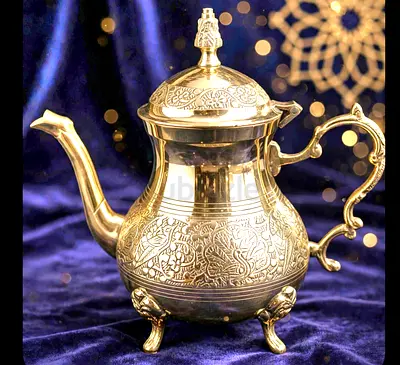 Beautiful brand new brass Turkish  morroccon  Arabian teapot for sale