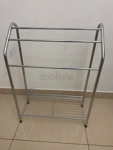 Stainless Steel Freestanding Towel / Clothes Drying Rack - Good Condition