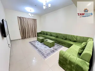 Two bedrooms and a living room, 2 balconies, spacious area, Al Rashidiya 3.