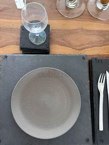 Set of 4 Black Slate Serving Platters / Cheese Boards
