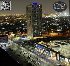 Annual rental: One-bedroom apartment (bedroom and living room) City Tower; open view.