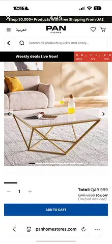 Real Marble coffee table