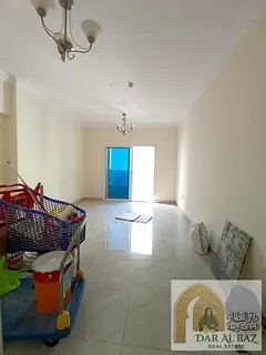 3BR Hall in Al Majaz 2 Sharjah | Central AC | Free Private Parking | Balcony with View | Laundry Roo