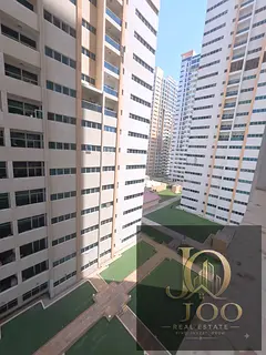 Two bedrooms and a living room at Ajman One Towers | Gym, parking, and swimming pool | 2 balconies |