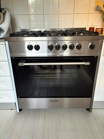 Daewoo 5 Burner Multifunction Gas Cooker / Electric Oven 90cm DGE-S965HE