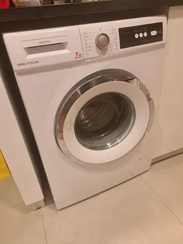 White front-load Hoover washing machine - 7kg. With manual. Very good condition.