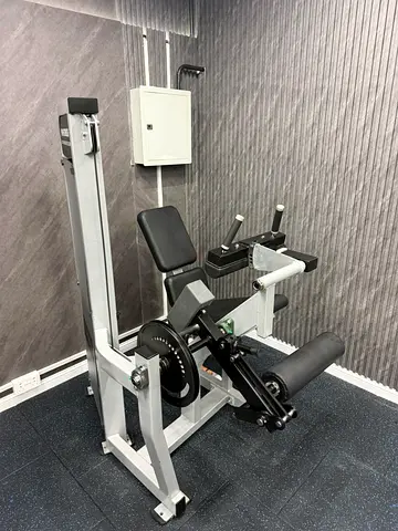 Leg extension / leg curl gym machine