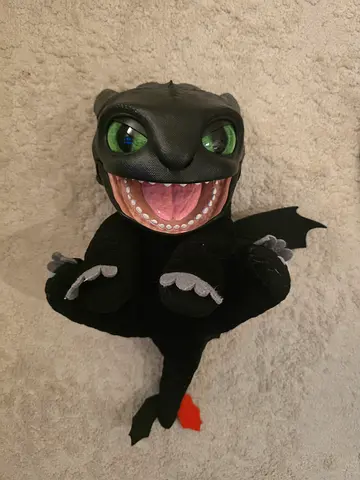 Interactive toothless Dragon puppet toy How to train your dragon
