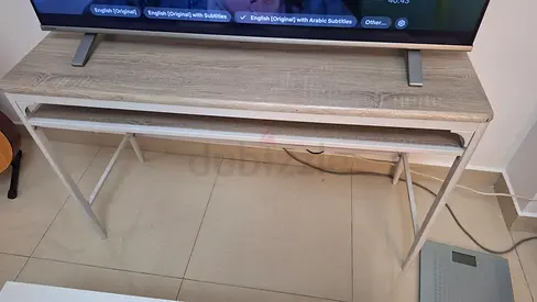 Wooden Desk with metal frame