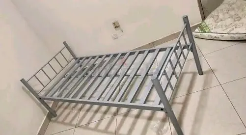 Simple Metal Single Bed Frame - Sturdy Iron Base (Good quality