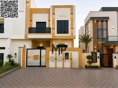 Distinctive townhouse for sale in Al Yasmeen, Ajman—featuring 5 bedrooms. The price includes registration fees and utility connections (electricity an