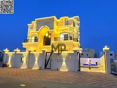 Luxury Villa with Pool for Sale in Al Helio 2 – Ajman | 5 Bedrooms + Majlis + 2 Living Areas + Roo