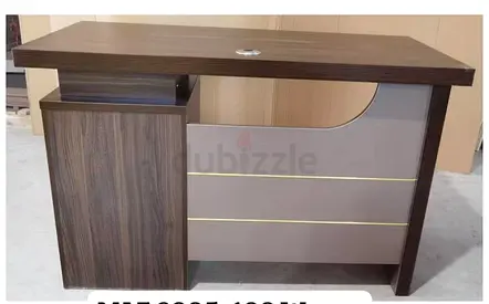 Wenge Office Desk with 3-Drawer Pedestal - office table