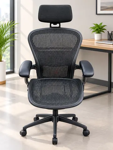 Herman Miller Aeron chair with headrest for selling.comfirtable for long time sitting