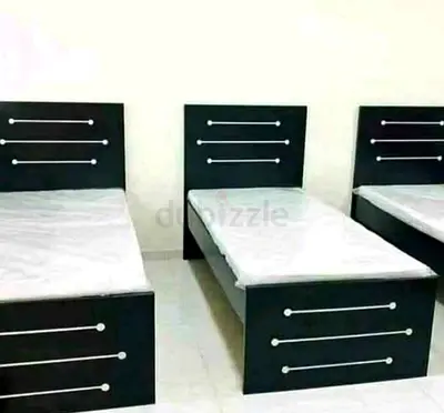 New Single Bed Wood With Mattress