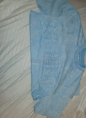 Brand New Blue Acid-Wash Oversized T-Shirt