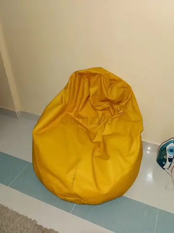 Yellow Bean Bag Chair - Good Condition