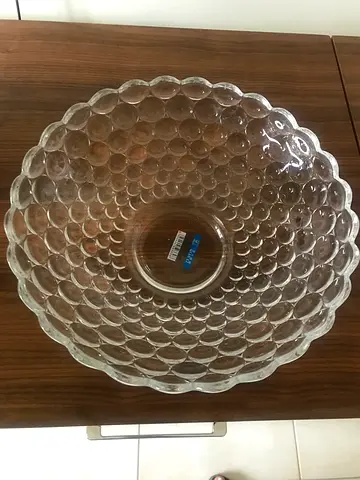 Fruit glass bowl
