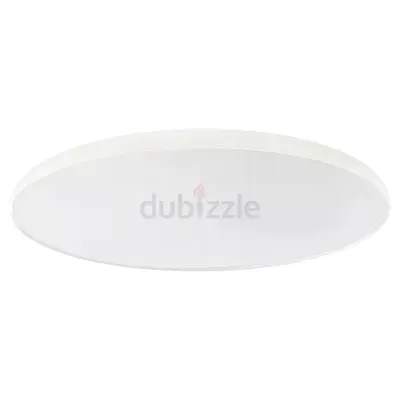 Slim round LED ceiling light - white, modern flush mount