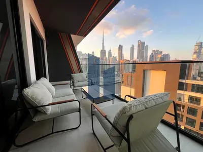 1BR | Fully Furnished | Burj Khalifa & Canal View