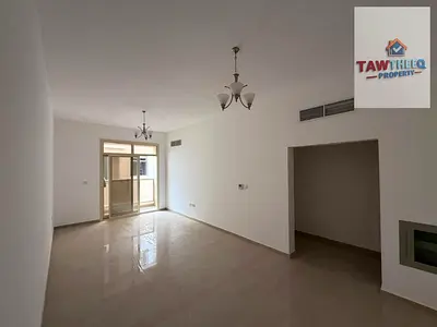 Two bedrooms and a living room, first occupant, balcony, Al Jurf, near the Dubai exit.