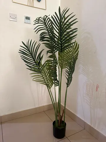 Tall Artificial Palm Plant in Pot - excellent Condition