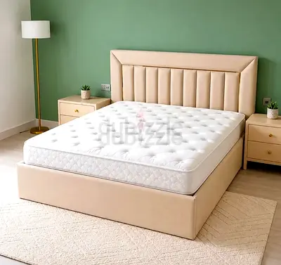 Luxurious Design New King size Family bed frame with Mattress Available