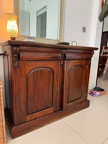 Dark Brown Wooden Unit