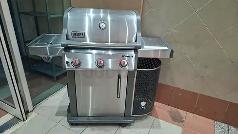 Weber 3 barner with side burner stainless steel barbecue