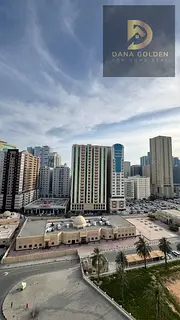 One-bedroom apartment with a living room for rent in Sharjah, Al Majaz 3.