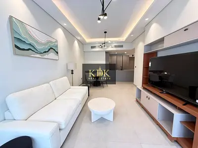 شقة مفروشة بغرفة نوم واحدة | Al Serh Residences 11 | دخول الشرفة والمسبح إلى الجيم